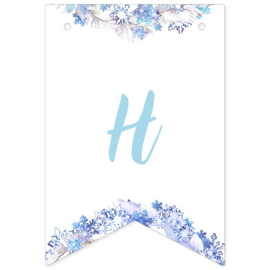 Bevroren Verjaardag Gelukkige Verjaardag Bunting B Vlaggetjes (Tweede vlag)