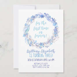 Bevroren Verjaardag Nodig elke leeftijd Bevroren t Kaart