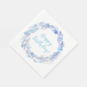 Bevroren verjaardagsfeestjes servetten (Hoek)