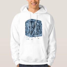Bevroren Vintage Microfoon Ijsblok Muziek Kunst Hoodie