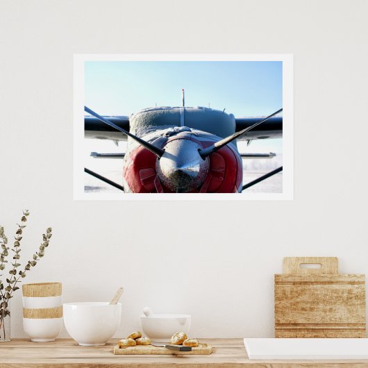 Bevroren vliegtuig poster (Keuken)