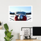 Bevroren vliegtuig poster (Thuiskantoor)