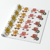 Bevroren Vrienden Wrapping Paper Cadeaupapier (Uitgerold)