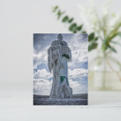 Bevroren vuurtoren aan wal van het Oostzeegebied Briefkaart (Staand voorkant)