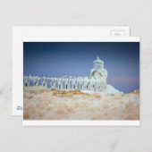 Bevroren Vuurtoren Briefkaart (Voorkant / Achterkant)