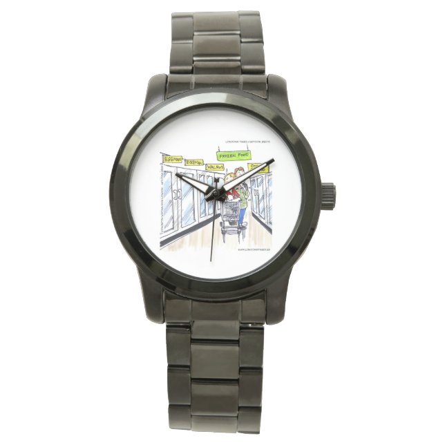 Bevroren Walrus Grappige Horloge van Rick London (Voorkant)