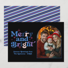 Bevroren wangen Moderne Retro Kerstmis Familiefoto