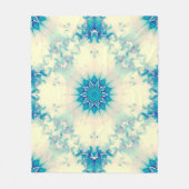 Bevroren water, bevroren Blue Winter Snowflake Fleece Deken (Voorkant)