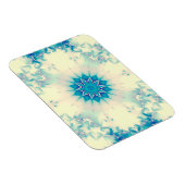 Bevroren water, bevroren Blue Winter Snowflake Magneet (Rechterzijde)