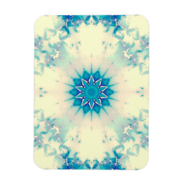 Bevroren water, bevroren Blue Winter Snowflake Magneet