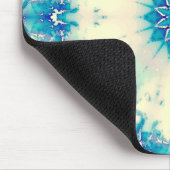 Bevroren water, bevroren Blue Winter Snowflake Muismat (Hoek)