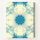 Bevroren water, bevroren Blue Winter Snowflake Notitieboek (Achterkant)