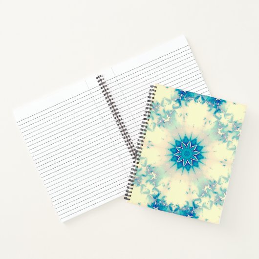 Bevroren water, bevroren Blue Winter Snowflake Notitieboek (Binnen)