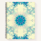 Bevroren water, bevroren Blue Winter Snowflake Notitieboek (Voorkant)