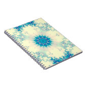 Bevroren water, bevroren Blue Winter Snowflake Notitieboek (Rechterzijde)