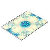 Bevroren water, bevroren Blue Winter Snowflake Notitieboek (Linkerzijde)