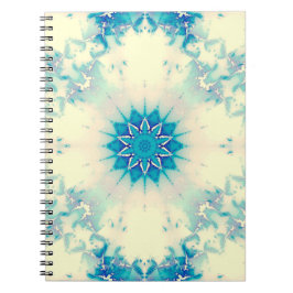Bevroren water, bevroren Blue Winter Snowflake Notitieboek