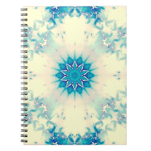 Bevroren water, bevroren Blue Winter Snowflake Notitieboek (Voorkant)