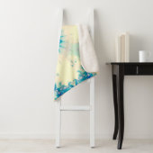 Bevroren water, bevroren Blue Winter Snowflake Sherpa Deken (In situ)