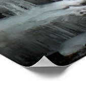 Bevroren Waterval, blauw Poster (Hoek)
