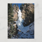 Bevroren waterval briefkaart (Voorkant)