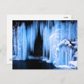 Bevroren waterval briefkaart (Voorkant / Achterkant)