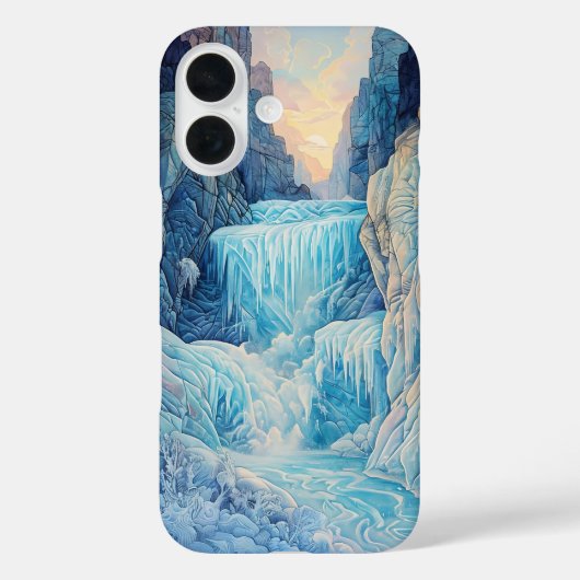 Bevroren Waterval iPhone / iPad case (Achterkant)