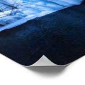 Bevroren waterval poster (Hoek)