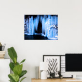 Bevroren waterval poster (Thuiskantoor)