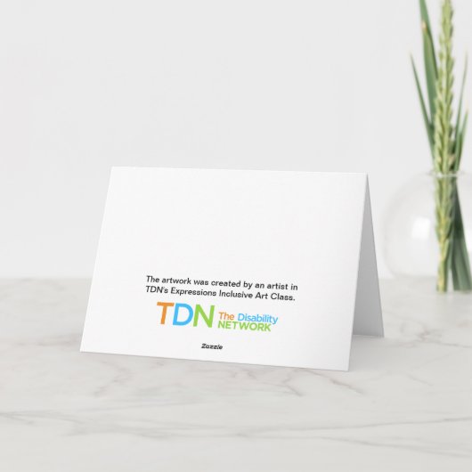 Bevroren Winter Kaart (Achterkant)