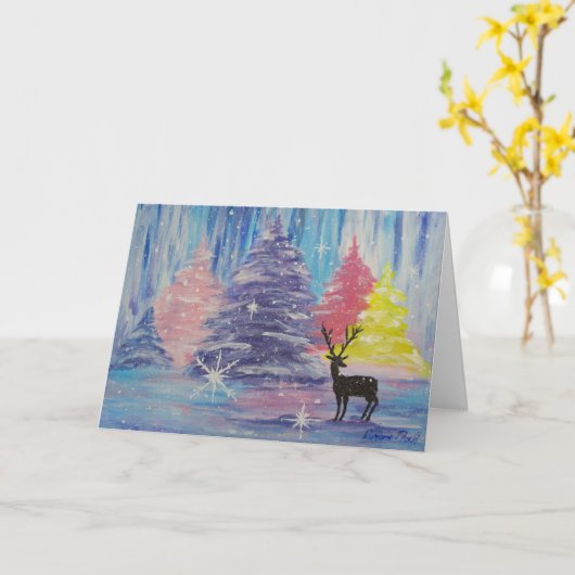 Bevroren Winter Kaart (Gele Bloem)