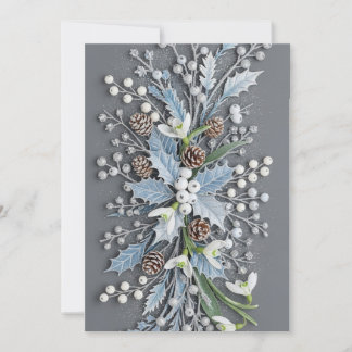 Bevroren Winter Sneeuwklokje Bloemstuk Kaart