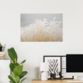 Bevroren wintergrassen poster (Thuiskantoor)