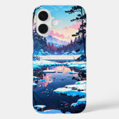 bevroren wintermeer Case-Mate iPhone case (Achterkant)