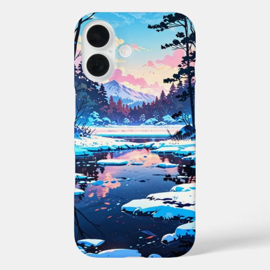 bevroren wintermeer Case-Mate iPhone case (Achterkant)
