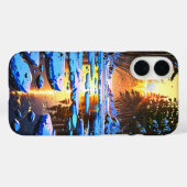 bevroren winterrivier Case-Mate iPhone case (Achterkant (horizontaal))