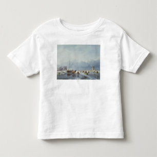 Bevroren winterscène kinder shirts