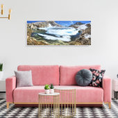 Bevroren wit Beer Lake - Sierra Canvas Afdruk (Insitu (Woonkamer))