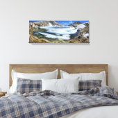 Bevroren wit Beer Lake - Sierra Canvas Afdruk (Insitu (Slaapkamer))