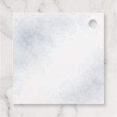 Bevroren Witte Bessen Winter Bruiloft Bedankjes Labels (Achterkant)