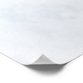 Bevroren Witte Bessen Winter Bruiloft Welkom Poster (Hoek)