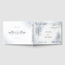 Bevroren Witte Bessen Winter Trouwgastenboek Gastenboek