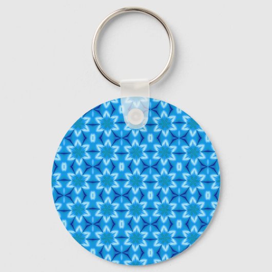 Bevroren Witte Bloemen Sleutelhanger (Voorkant)