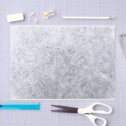 Bevroren witte en lichtgrijze achtergrond tissuepapier (Craft)