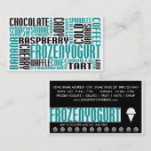 bevroren yoghurt (chit chat) klantenkaartje (Voorkant / Achterkant)