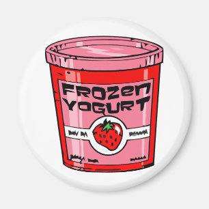Bevroren yoghurt magneet