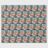 Bevroren yoghurt met bessen en granola cadeaupapier (Vlak)