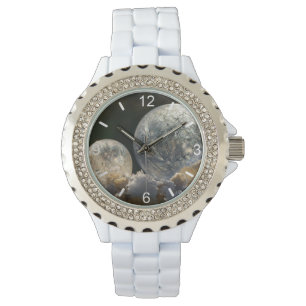 Bevroren zeepbellen Ice Crystal - bord voor vrouwe Horloge