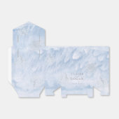 Bevroren Zilveren Sneeuwvlokken Trouw Bedankdoosjes (Uitgevouwen)