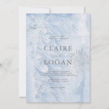 Bevroren Zilveren Sneeuwvlokken Trouwdag